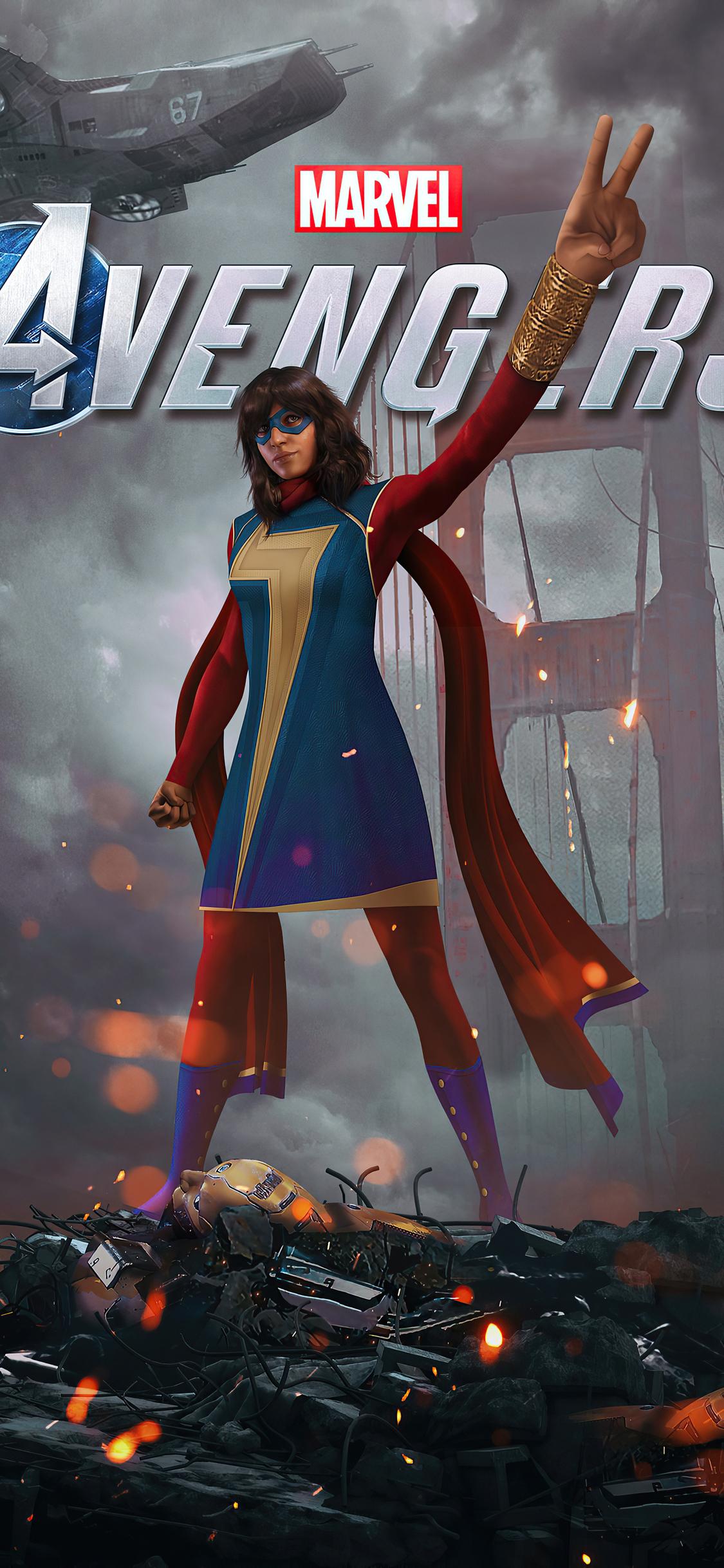 1125x2436 Marvels Avengers Kamala Khan 2020 iPhone XS, iPhone iPhone X HD 4k Wallpaper, Image, Background, Photo and Picture