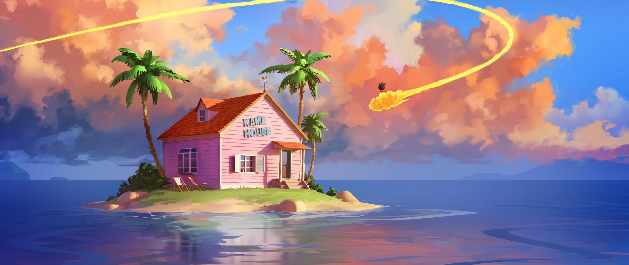 2560x1080 Kame House Dragon Ball Z 2560x1080 Resolution Wallpaper, HD Artist 4K Wallpaper, Image, Photo and Background