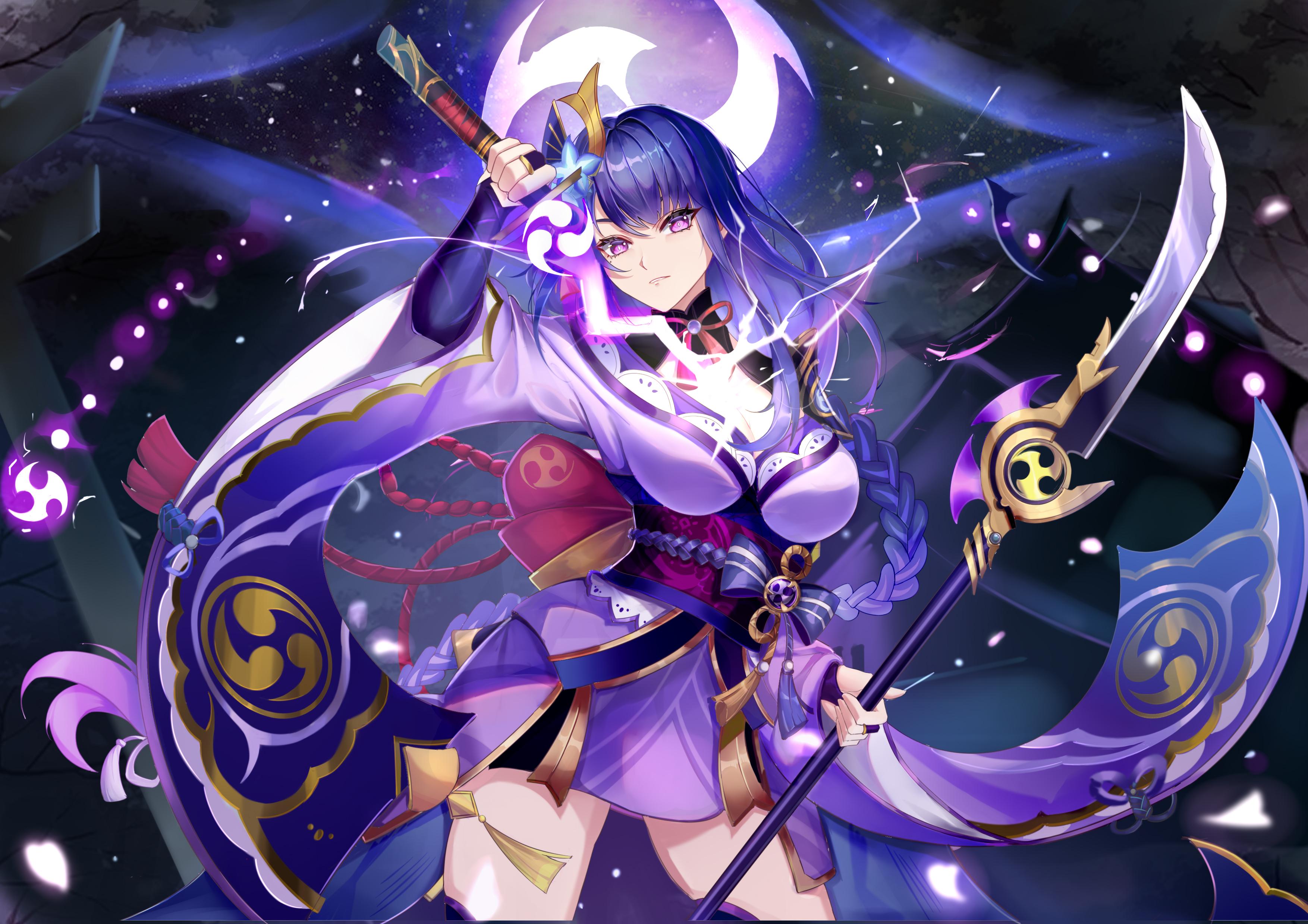 3508x2480 Baal Raiden Shogun (Genshin Impact) HD Wallpaper