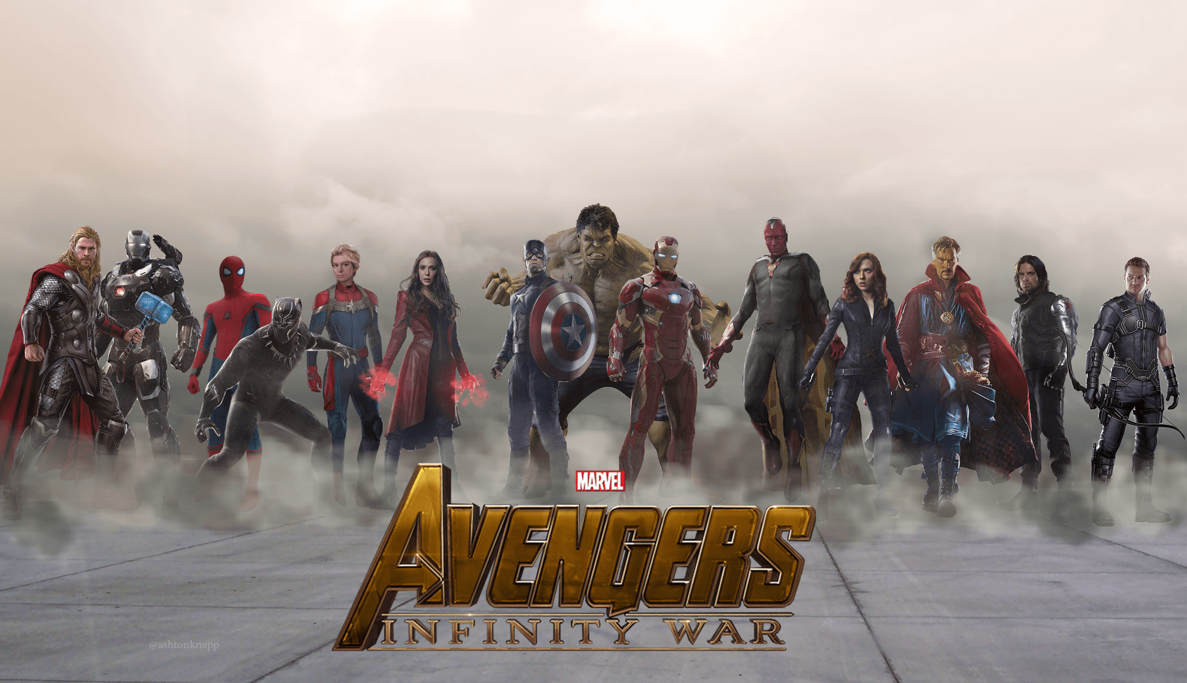 2422x1395 Spider Man Infinity War Wallpaper