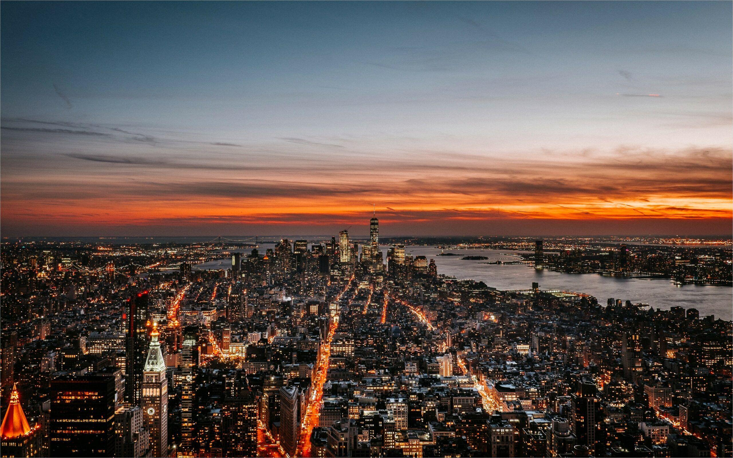 2560x1600 4k Wallpaper City Skyline. New york wallpaper, New york city image, Night city
