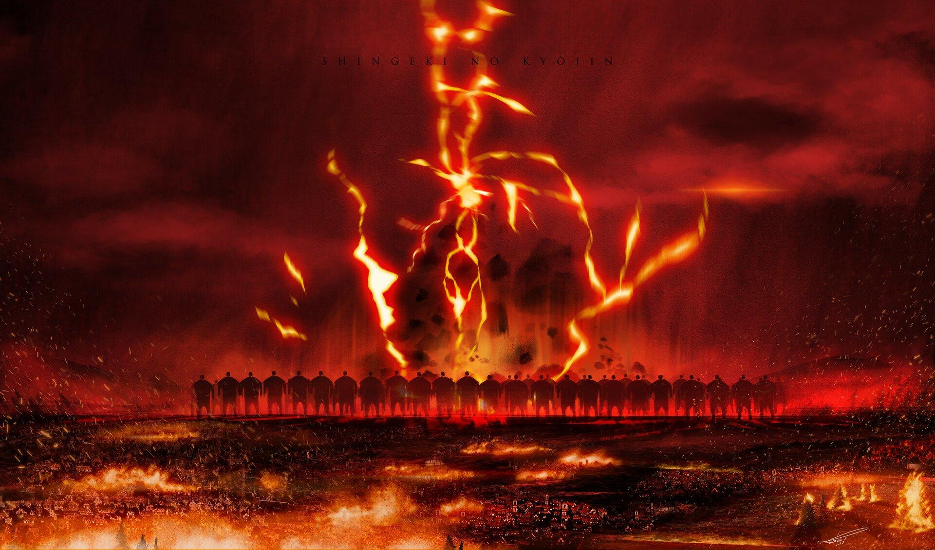 1920x1131 The Rumbling Unleashed: Epic Attack on Titan HD Anime Wallpaper