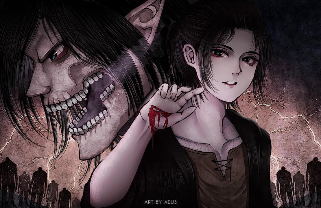 1110x720 Eren Yeager and The Rumbling HD Anime Attack On Titan Wallpa
