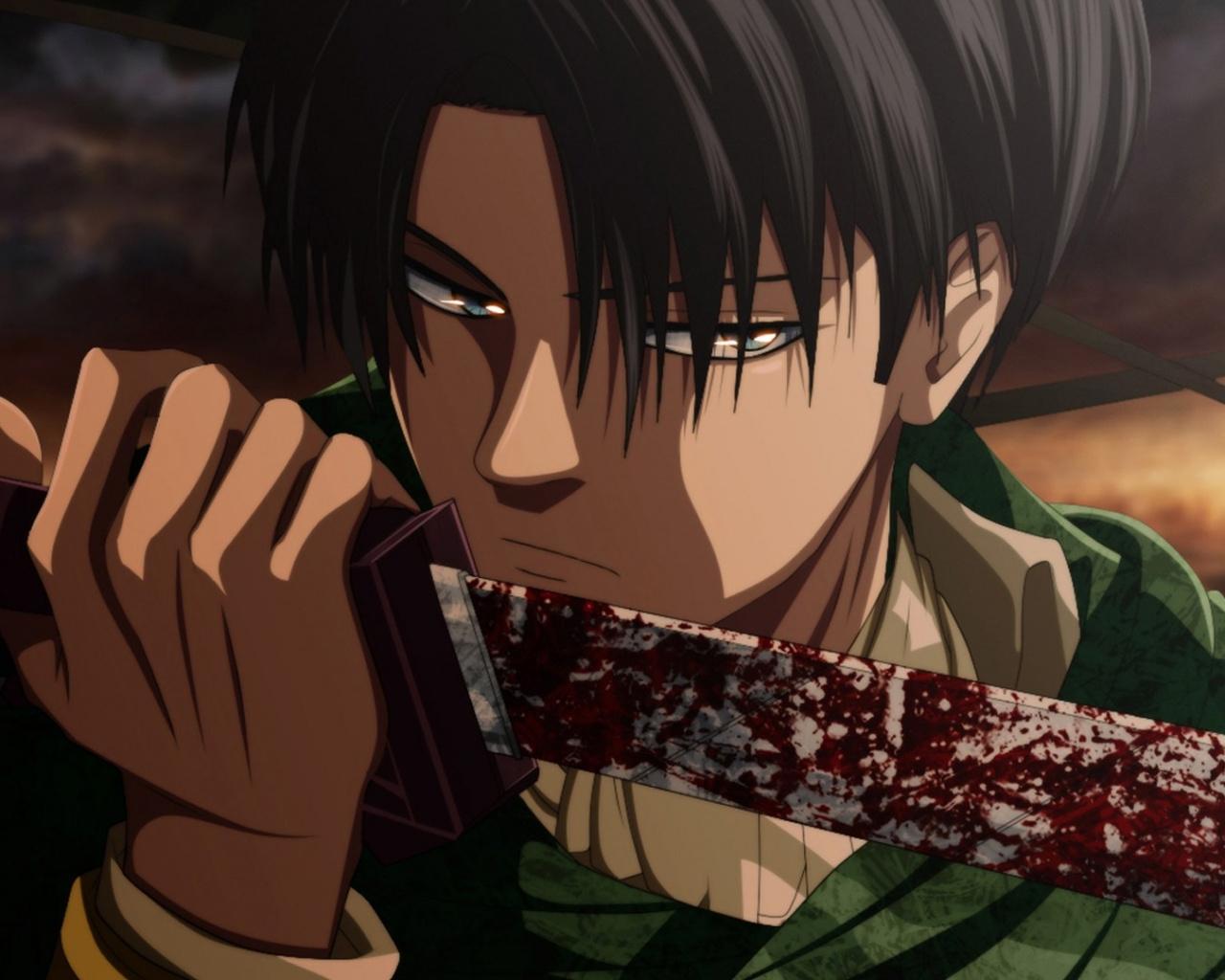 1280x1024 Eren Yeager, Snapshot, Attack On Titan, Mouth, Levi On Titan Season 3 Levi Wallpaper & Background Download