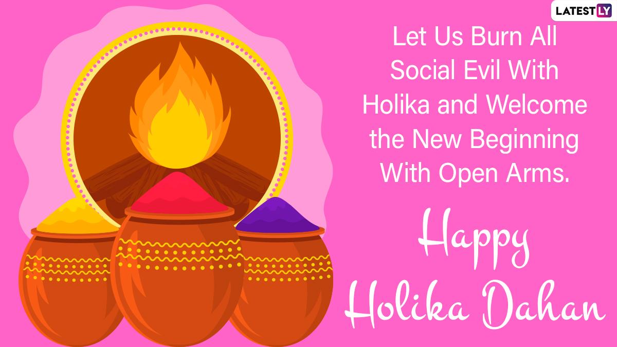 1200x675 Holika Dahan 2021 Wishes, Greetings And HD Image: Send Telegram Holika Prahlad Pics, Colourful WhatsApp Stickers, GIFs & Signal Image Before Holi