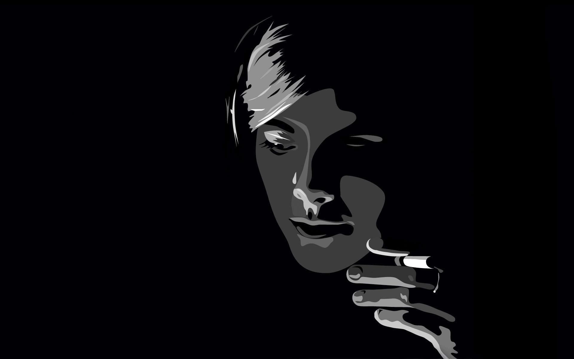 1920x1200 Background, woman, smoking, photo, wallpaper