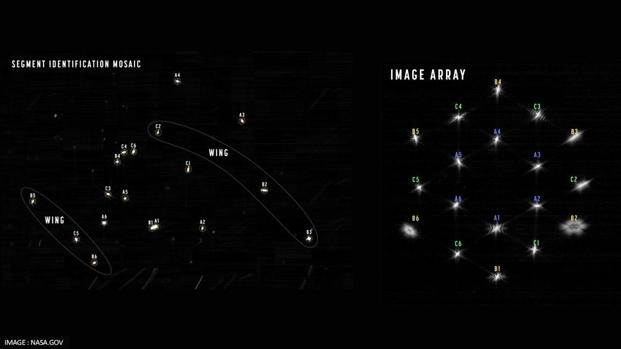 1280x720 James Webb Space Telescope's mirrors align 1st starlight in a hexagon, reveals NASA