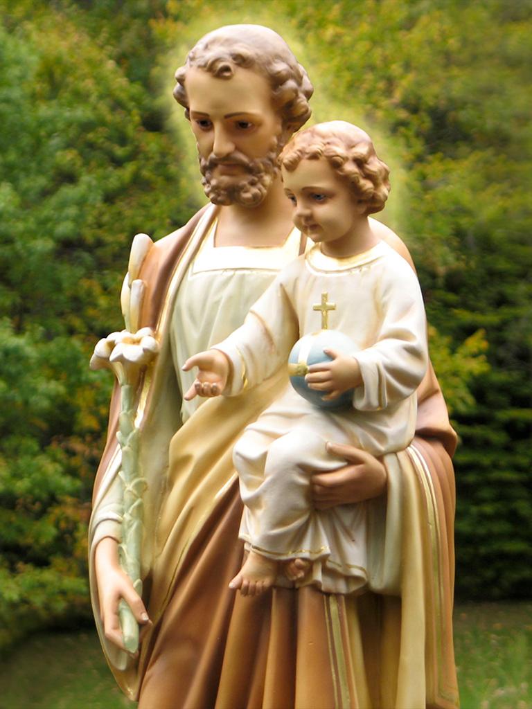 768x1024 Jesus Father Joseph Wallpaper