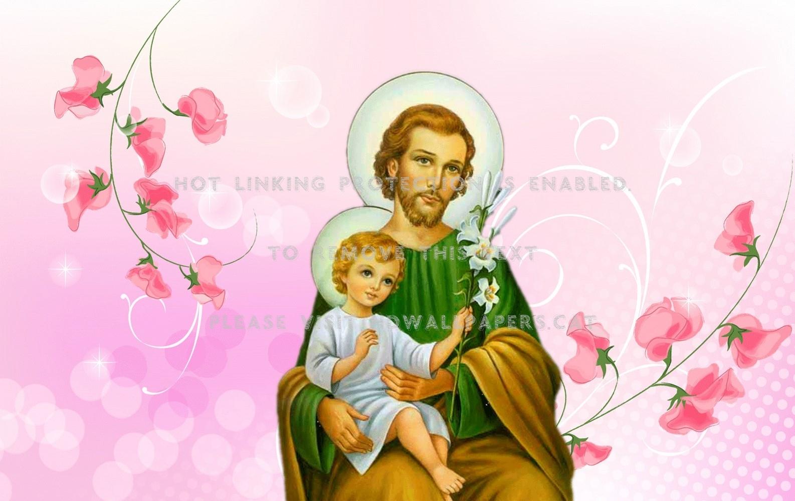 1586x999 saint joseph and christ father jesus