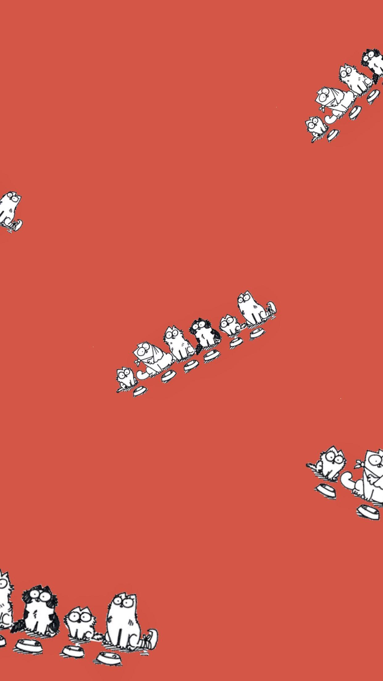 1242x2208 Simon's Cat. Wallpaper. Cat wallpaper, Cat theme, Wallpaper