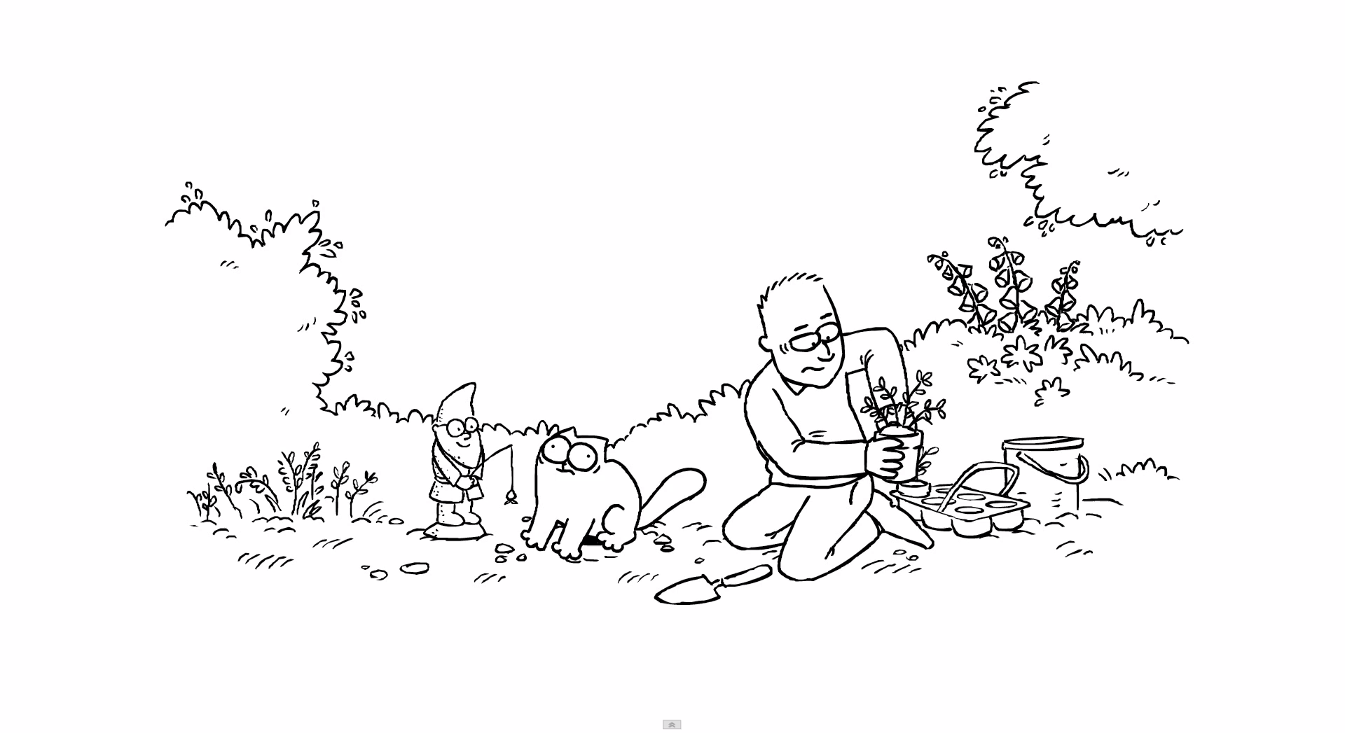 1920x1047 Wallpaper from the newest simon's cat video