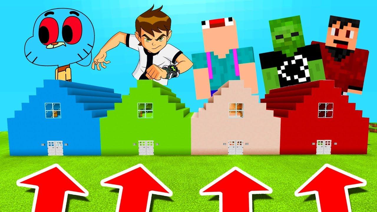 1280x720 Minecraft PE : DO NOT CHOOSE THE WRONG HOUSE! (Ben Aswdfzxc, RageElixir & AA12)