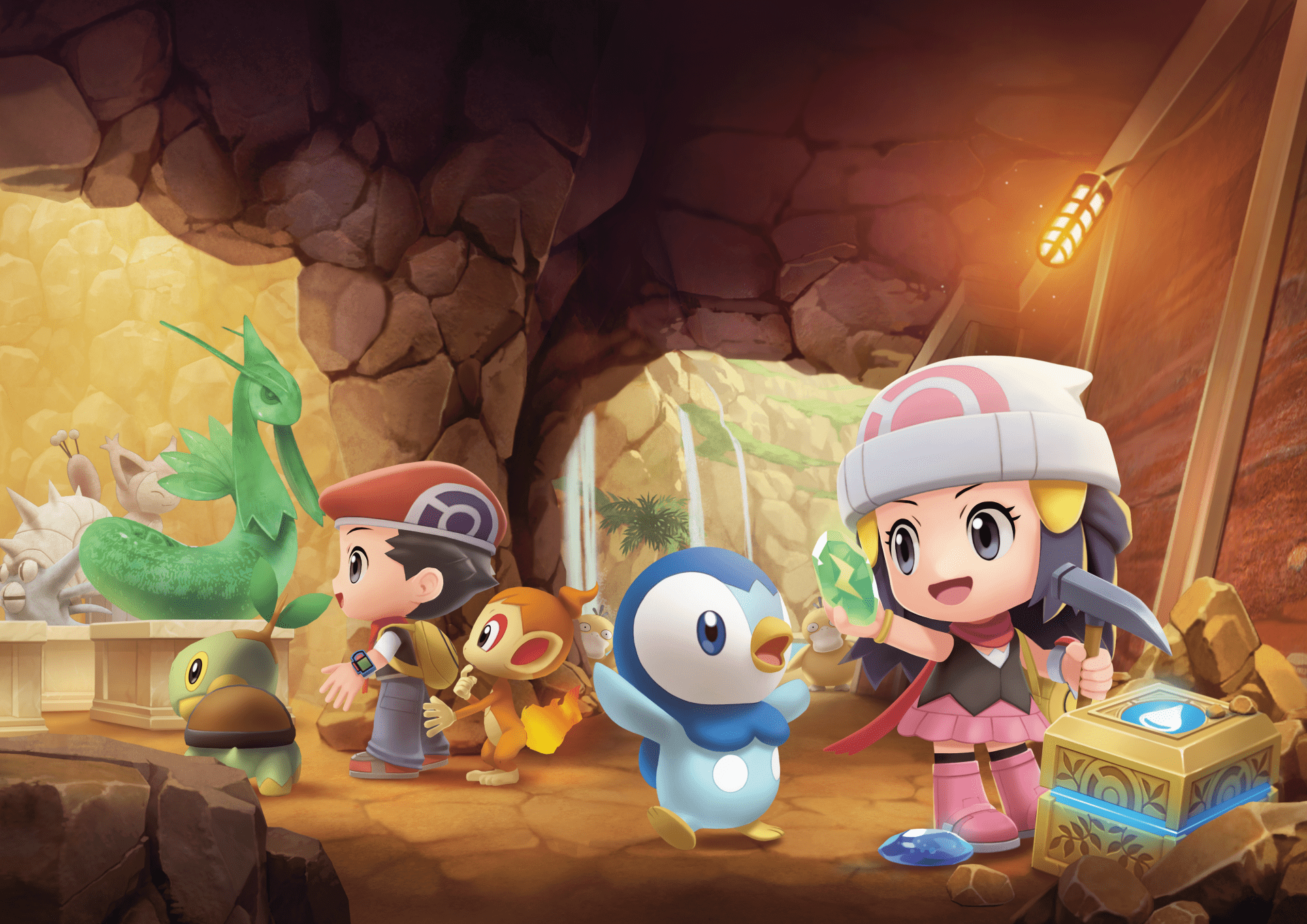 1920x1358 Dawn, Chimchar, Piplup and Turtwig (Pokémon) 4k Ultra HD Wallpaper