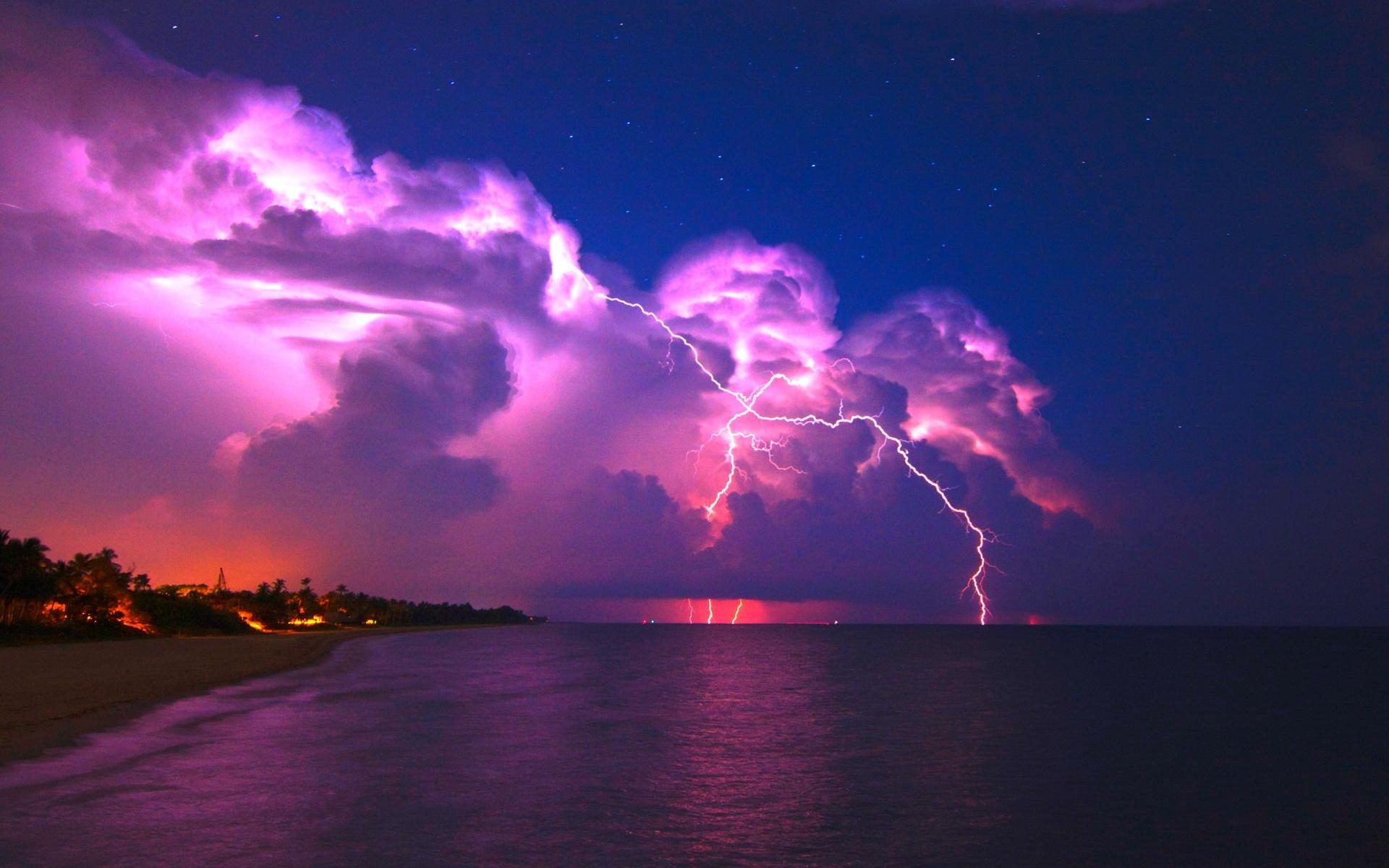 1920x1200 Lightning Storm Wallpaper HD