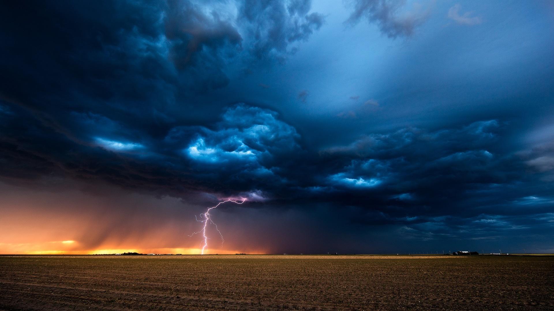 1920x1080 Lightning Storm HD Wallpaper