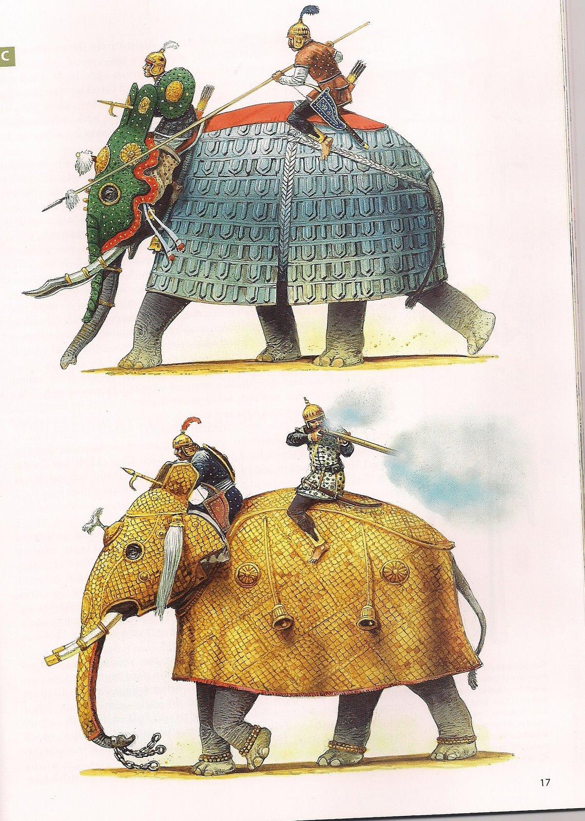 1140x1600 Mughal Empire War Elephants