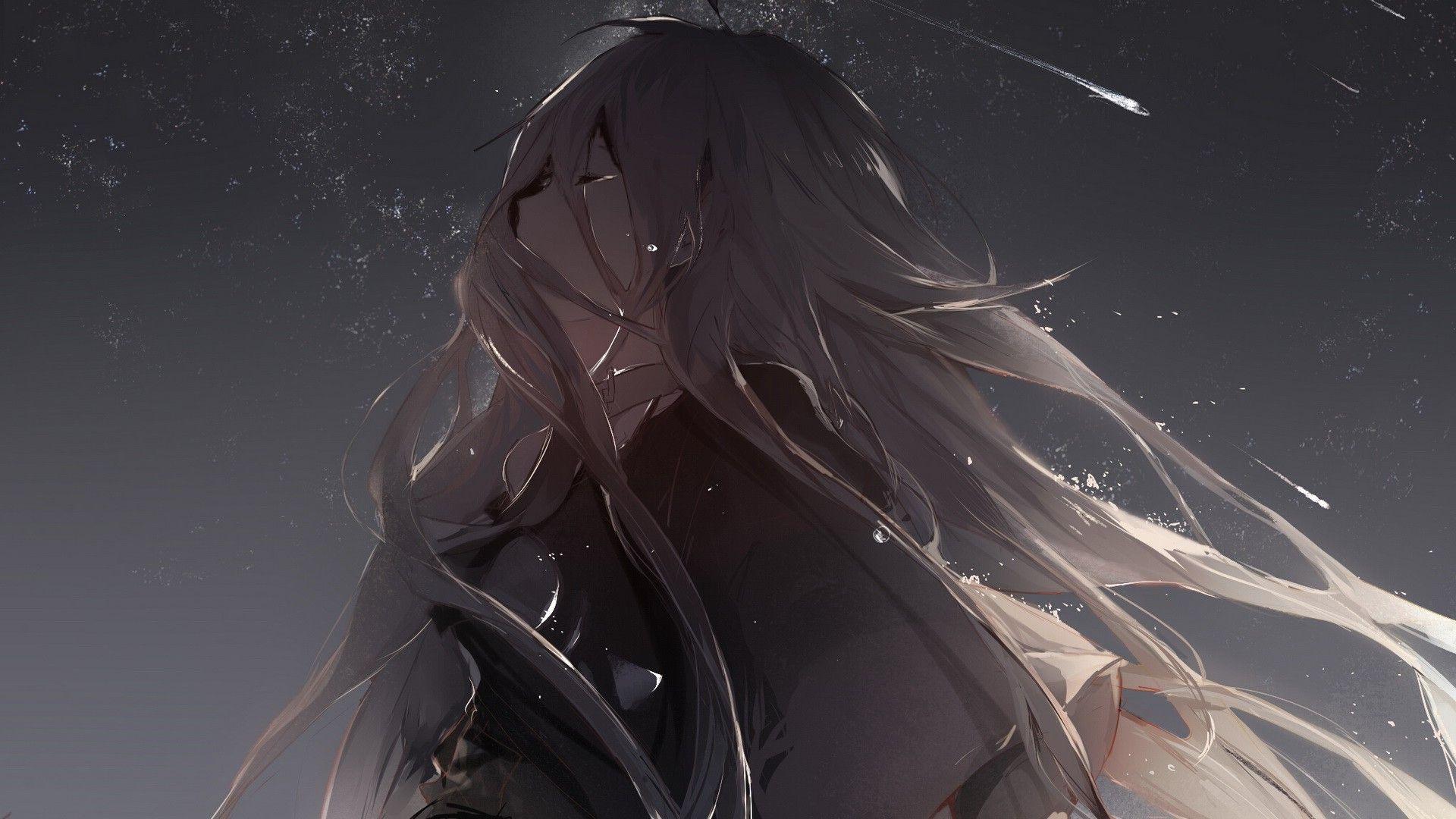 1920x1080 Crying Anime Wallpaper