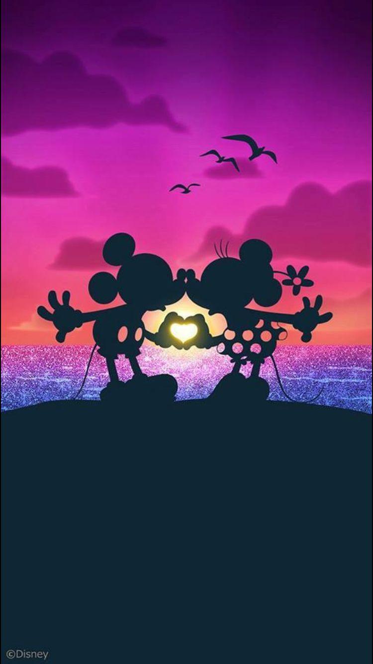 750x1334 Mickey and Minnie. drawings. Disney, Disney wallpaper, Disney love