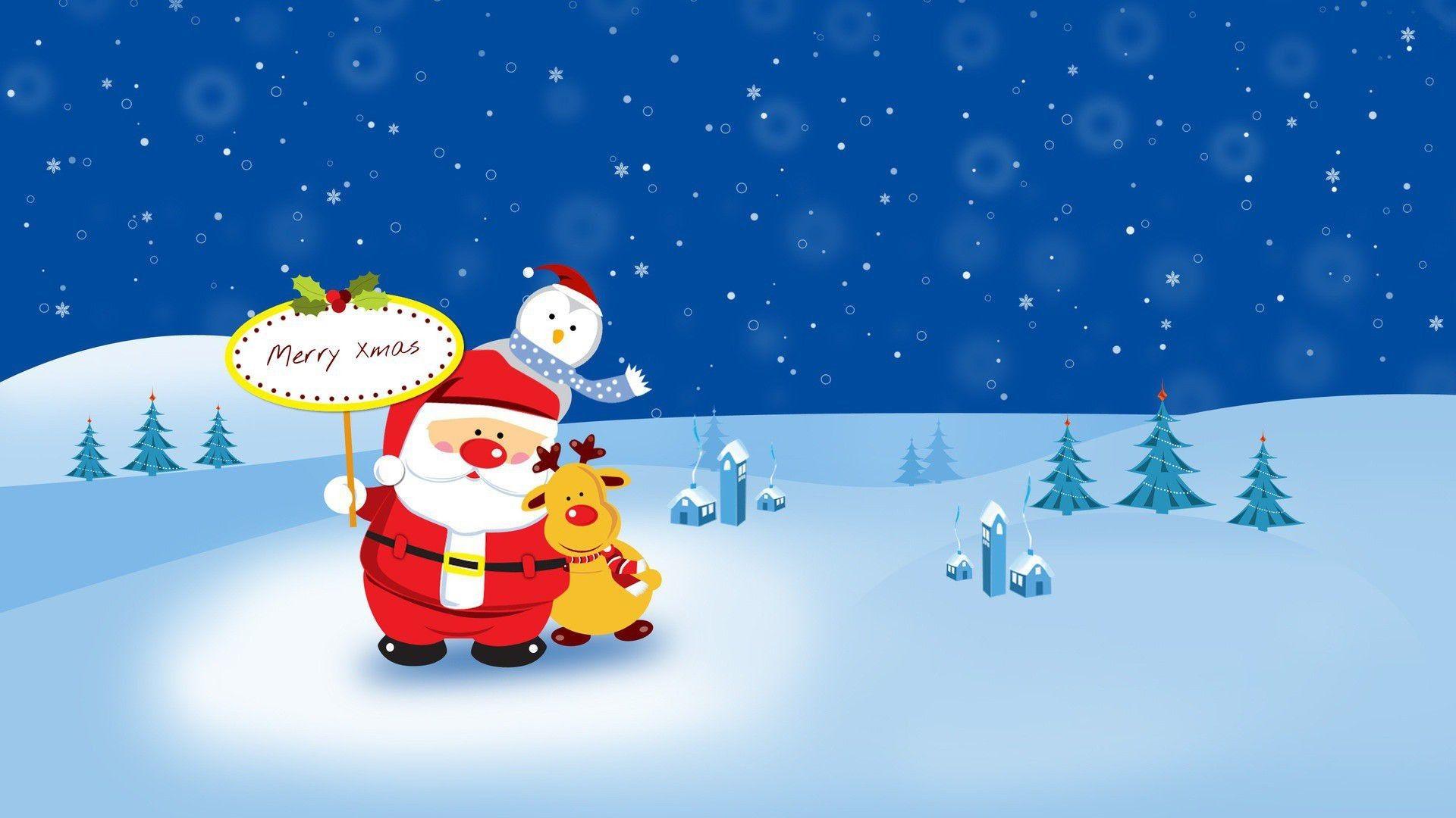 Christmas Cartoon Wallpapers - Top Free Christmas Cartoon Backgrounds -  WallpaperAccess
