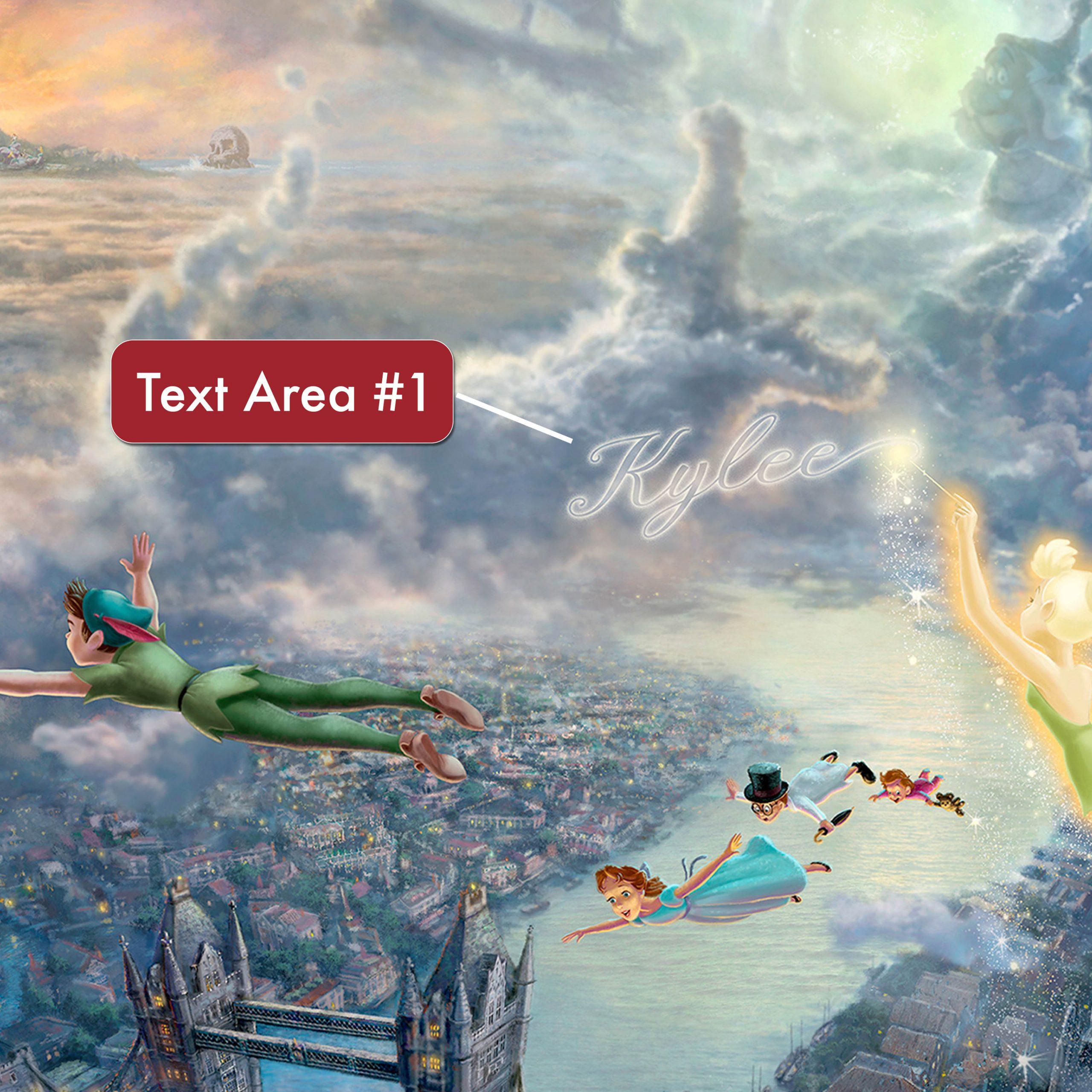 2560x2560 Tinker Bell and Peter Pan Fly to Neverland
