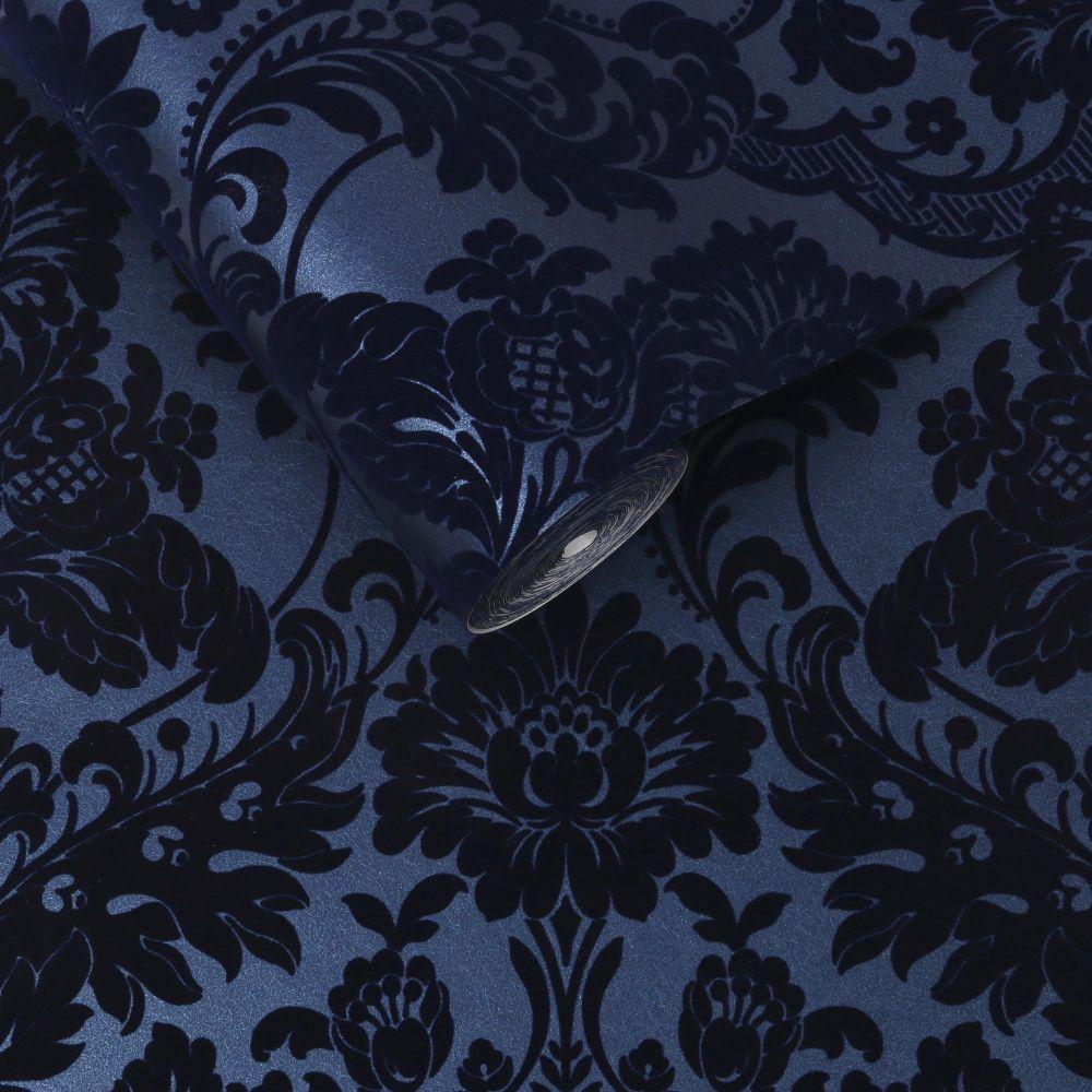 1000x1000 Gothic Damask Flock by Graham & Brown : Wallpaper Direct
