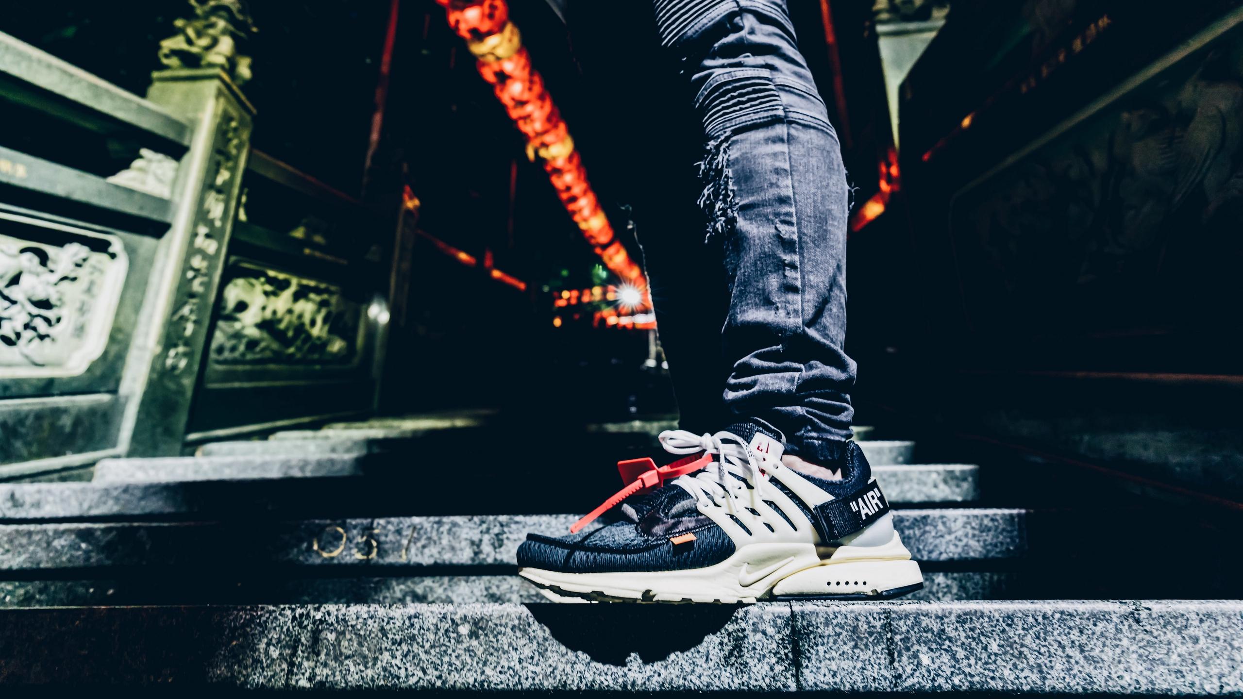 2560x1440 Wallpaper Foot, Sneaker, Ladder, Jeans Wallpaper 4k Wallpaper & Background Download