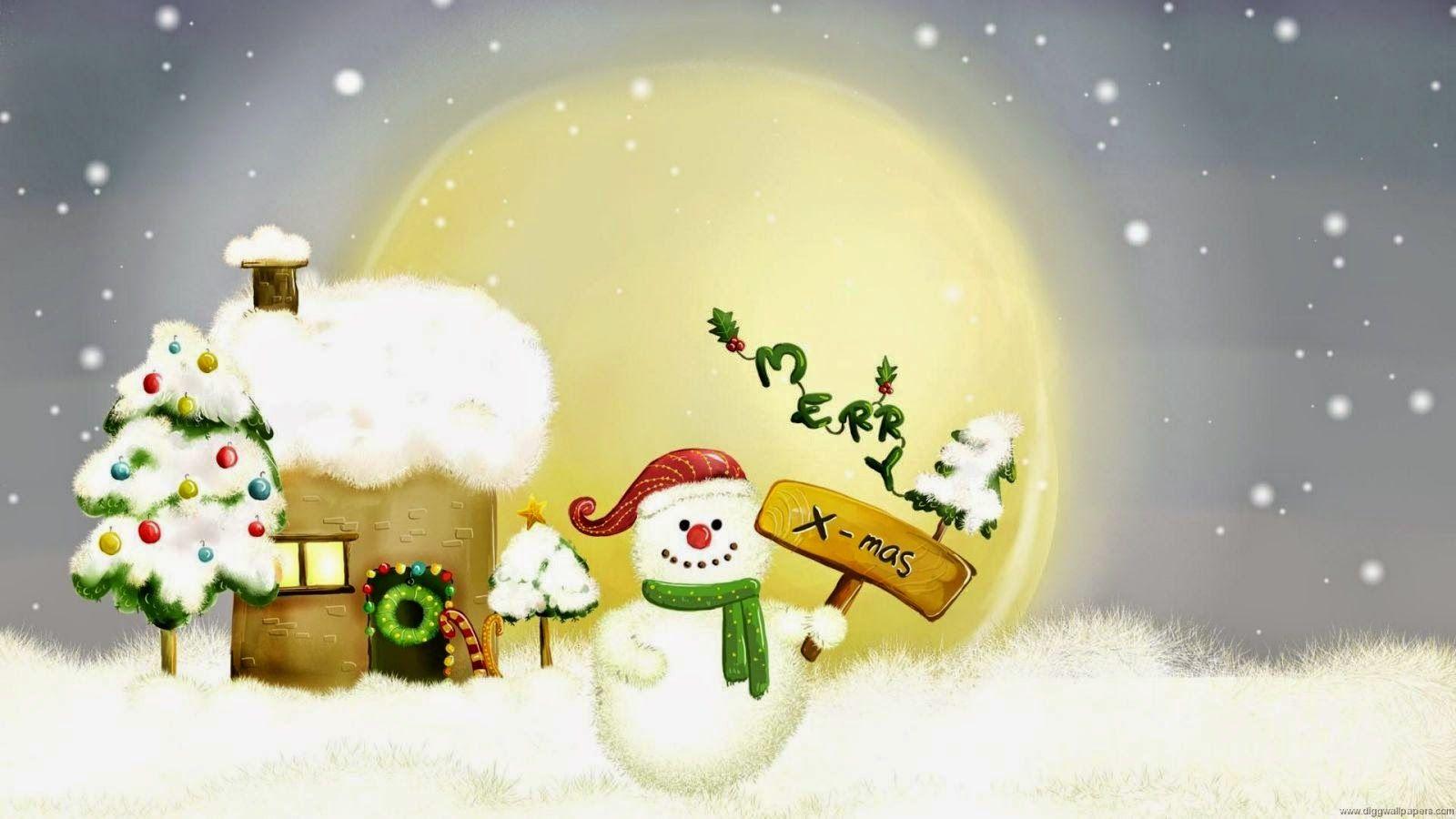 Christmas Cartoon Wallpapers - Top Free Christmas Cartoon Backgrounds ...