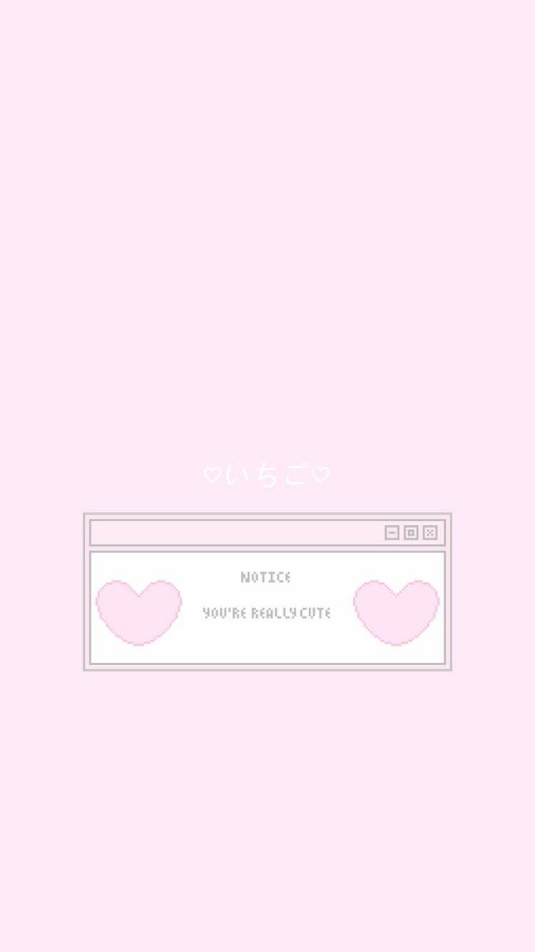 750x1334 Aesthetic Pink Cute Wallpaper