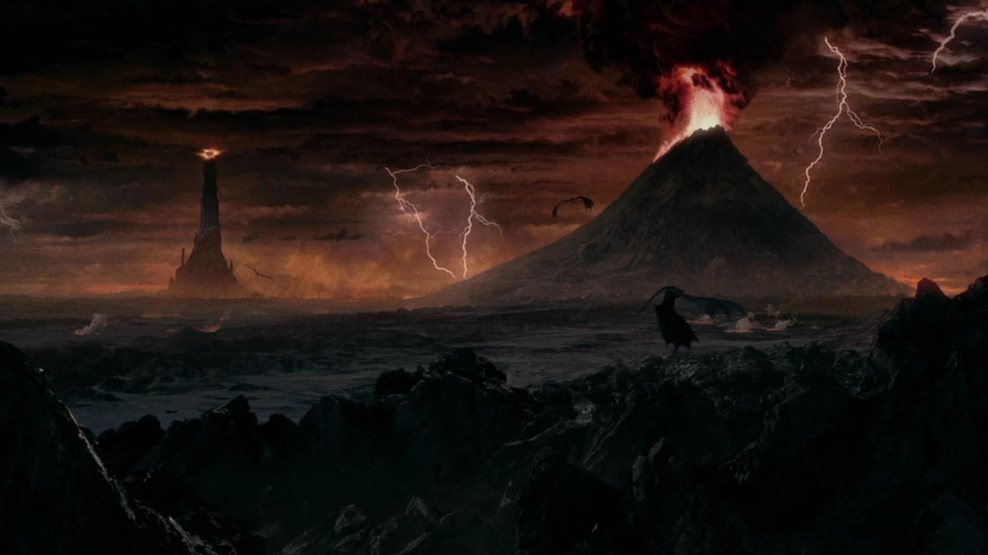 1920x1080 Mordor, Barad Dûr And Mount Of Doom #Tolkien. Mordor, The Two Towers, Middle Earth