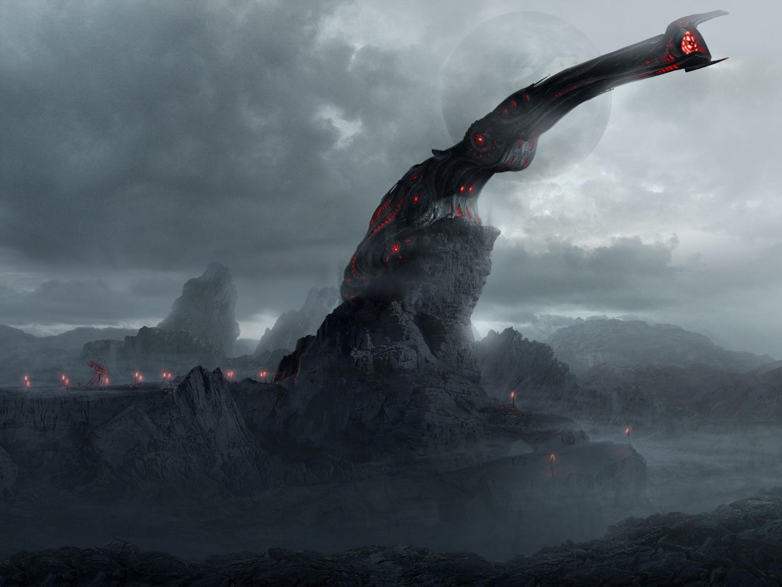 1600x1200 Barad Dur Art Wallpaper