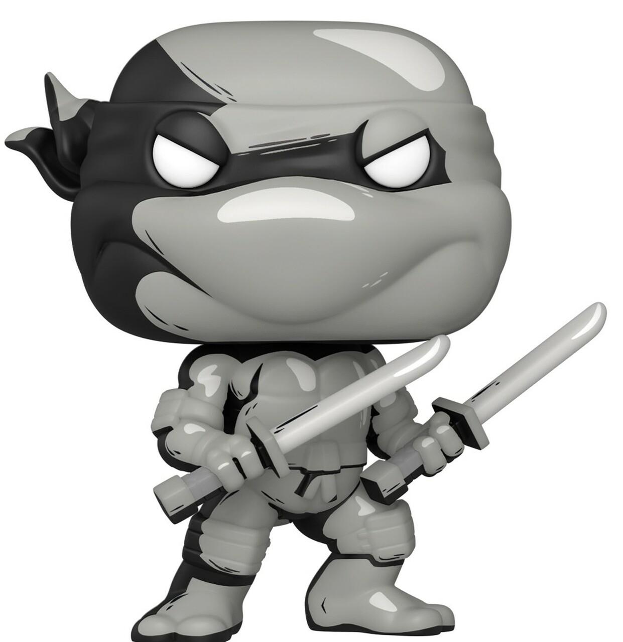 1241x1280 Funko Teenage Mutant Ninja Turtles POP Comic Books Leonardo Exclusive Vinyl Figure Black White Chase