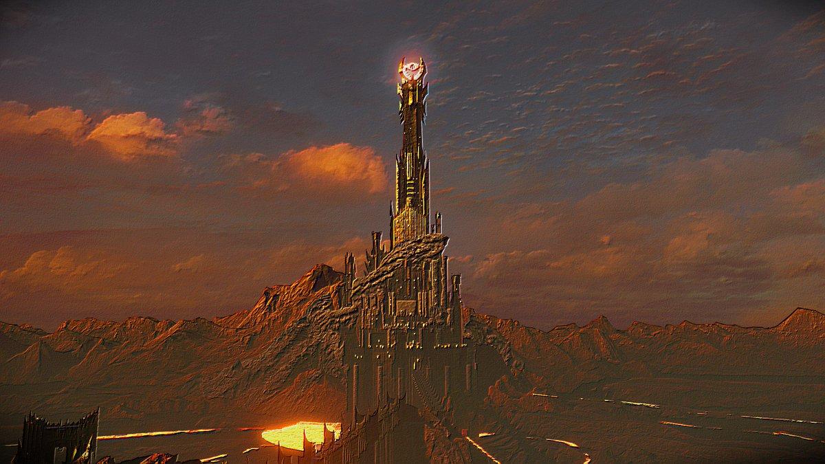 1200x675 TheStacheWhacker - Some neat picture of Barad- Dur looming over Gogoroth. I'm loving the new photomode