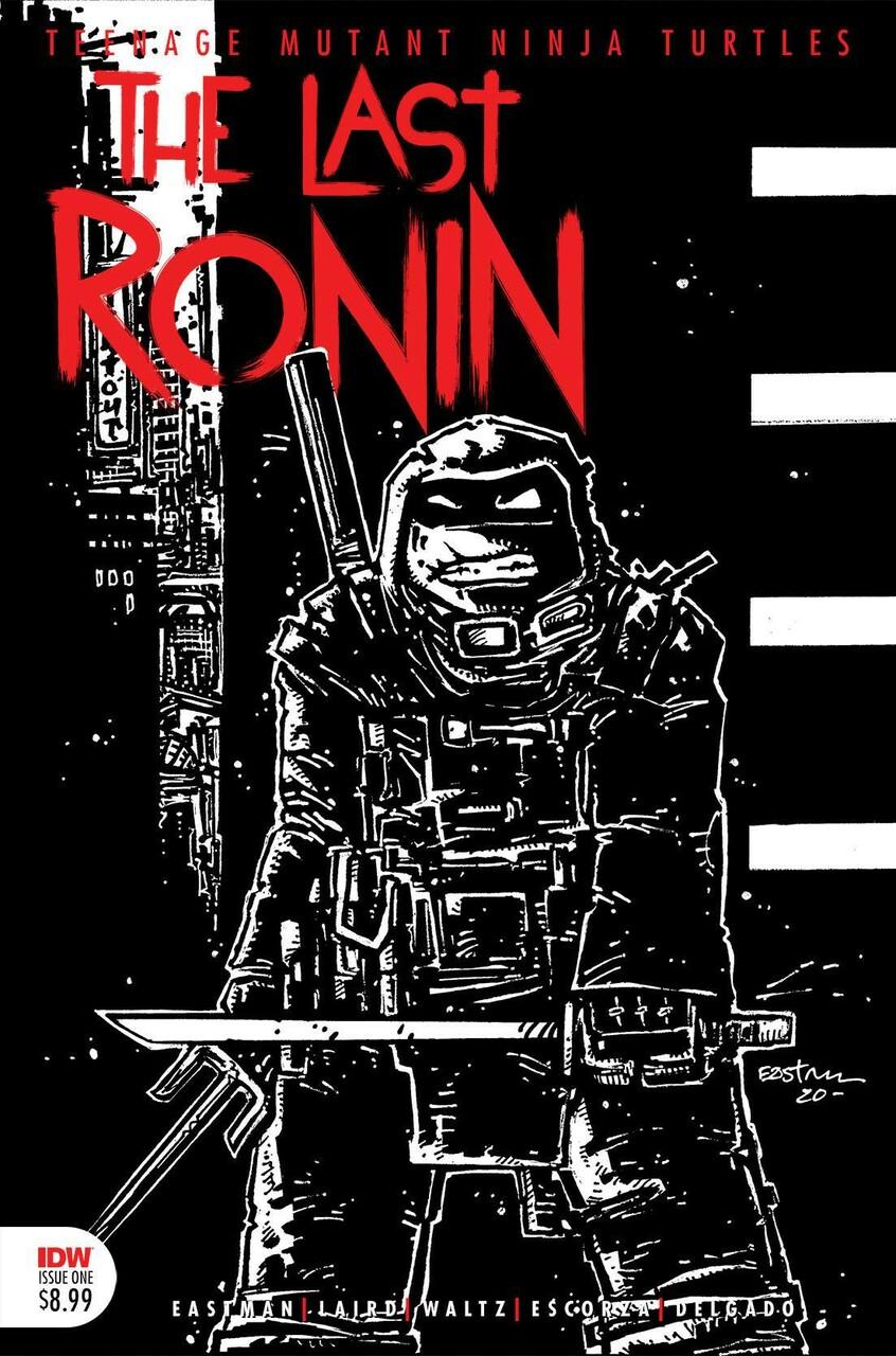 846x1280 IDW Teenage Mutant Ninja Turtles Teenage Mutant Ninja Turtles Last Ronin Comic Book 1 of 5 3rd Printing Variant featuring new black and white artwork by Kevin Eastman IDW Publishing