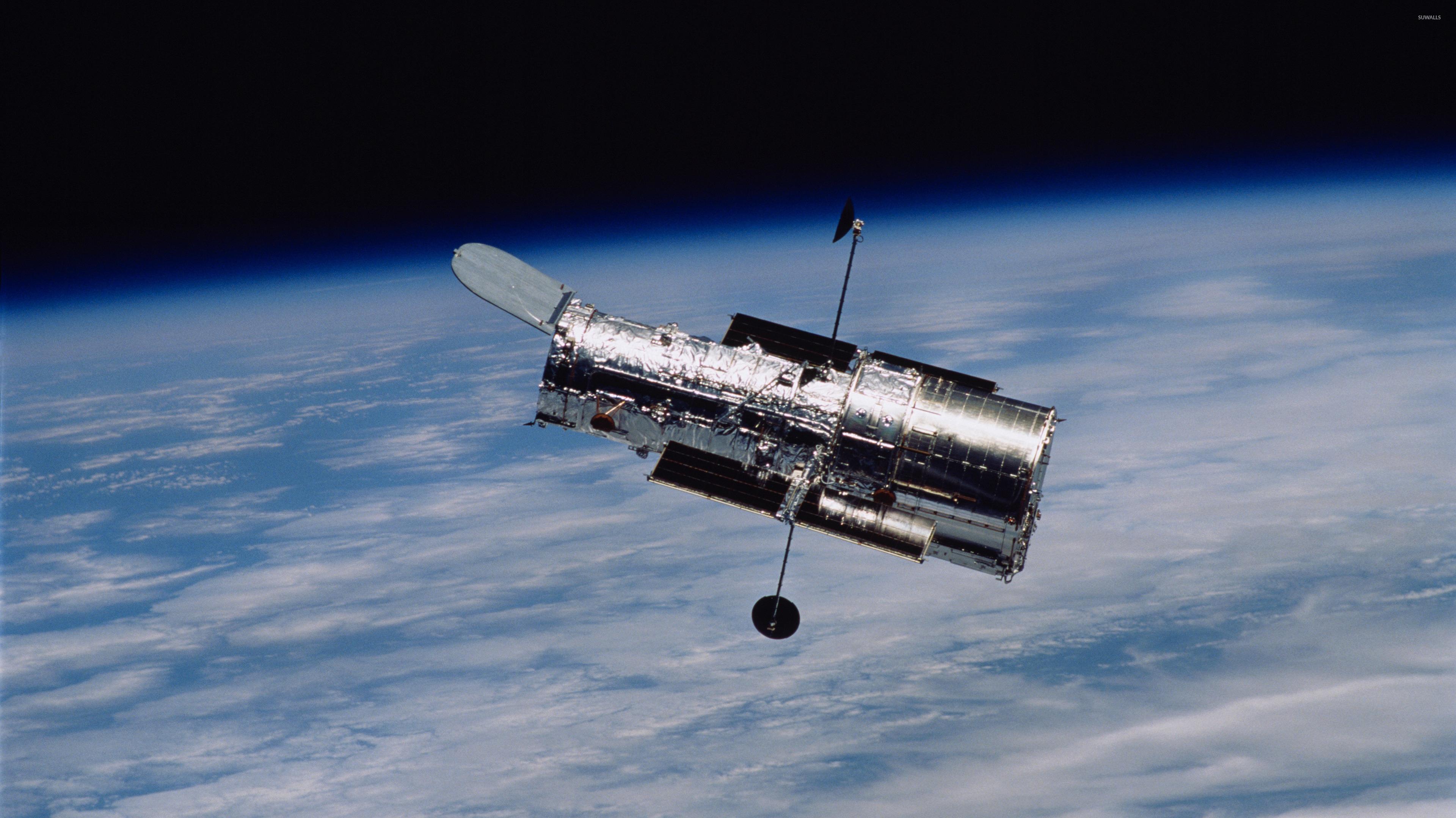 3840x2160 Hubble Space Telescope in orbit wallpaper wallpaper