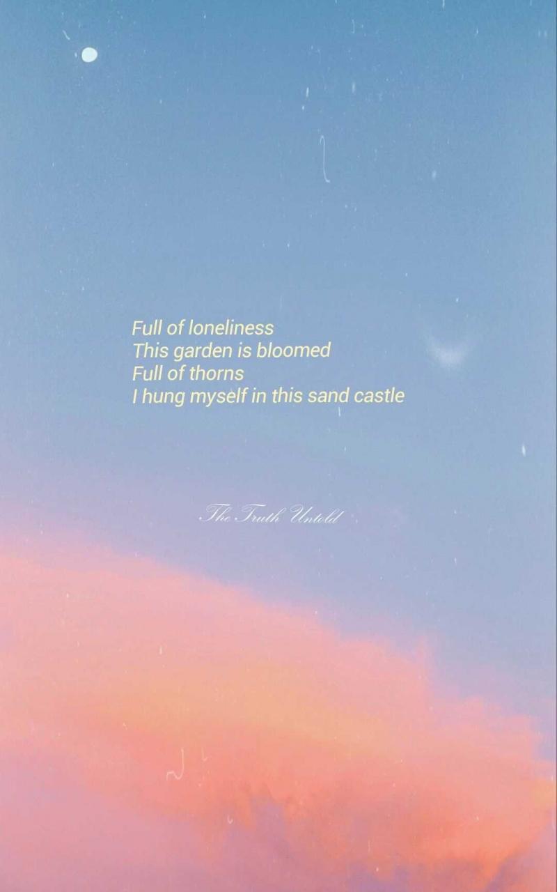 800x1280 Aesthetic Lyric Quotes Wallpaper