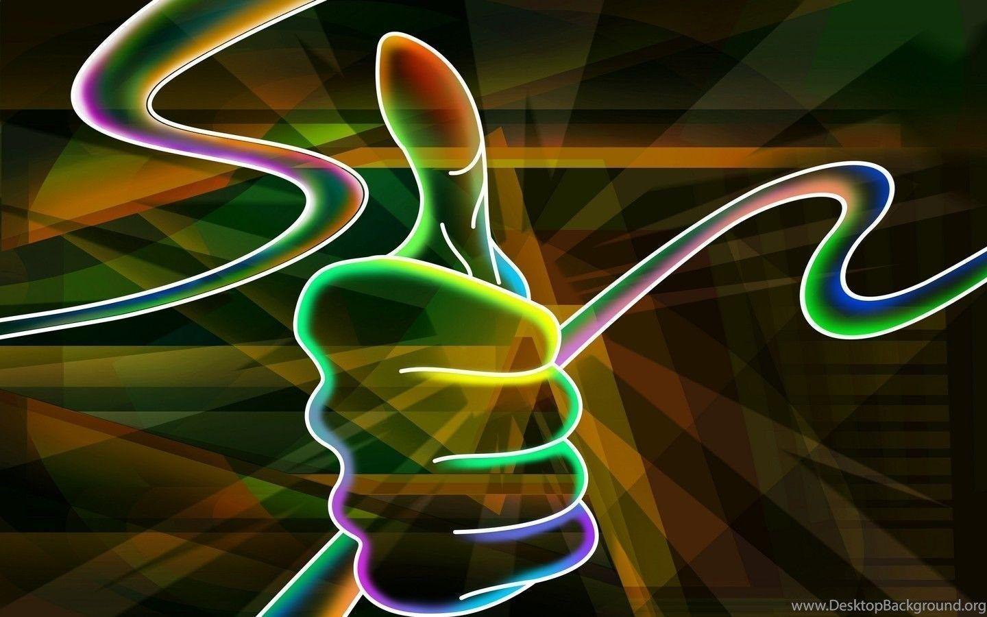 1440x900 Cool Neon Dragon