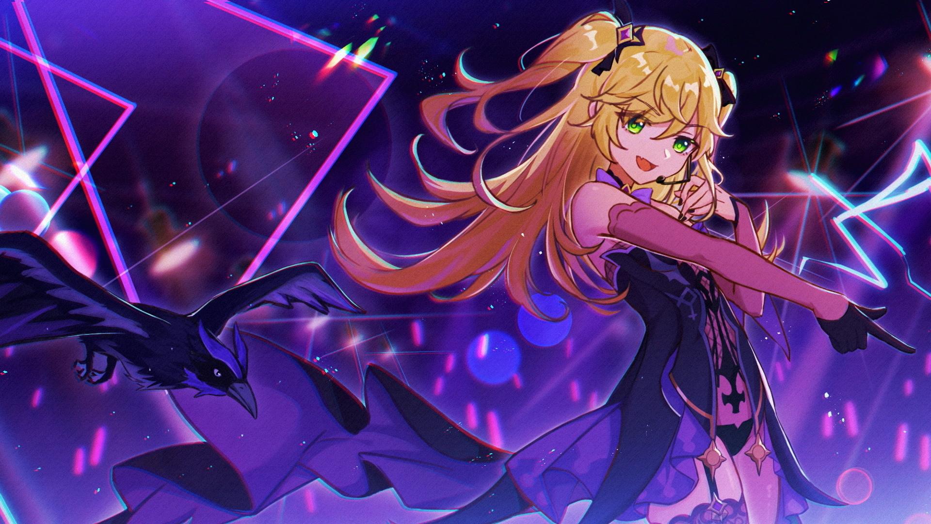 1920x1080 Fischl Genshin Impact Wallpaper