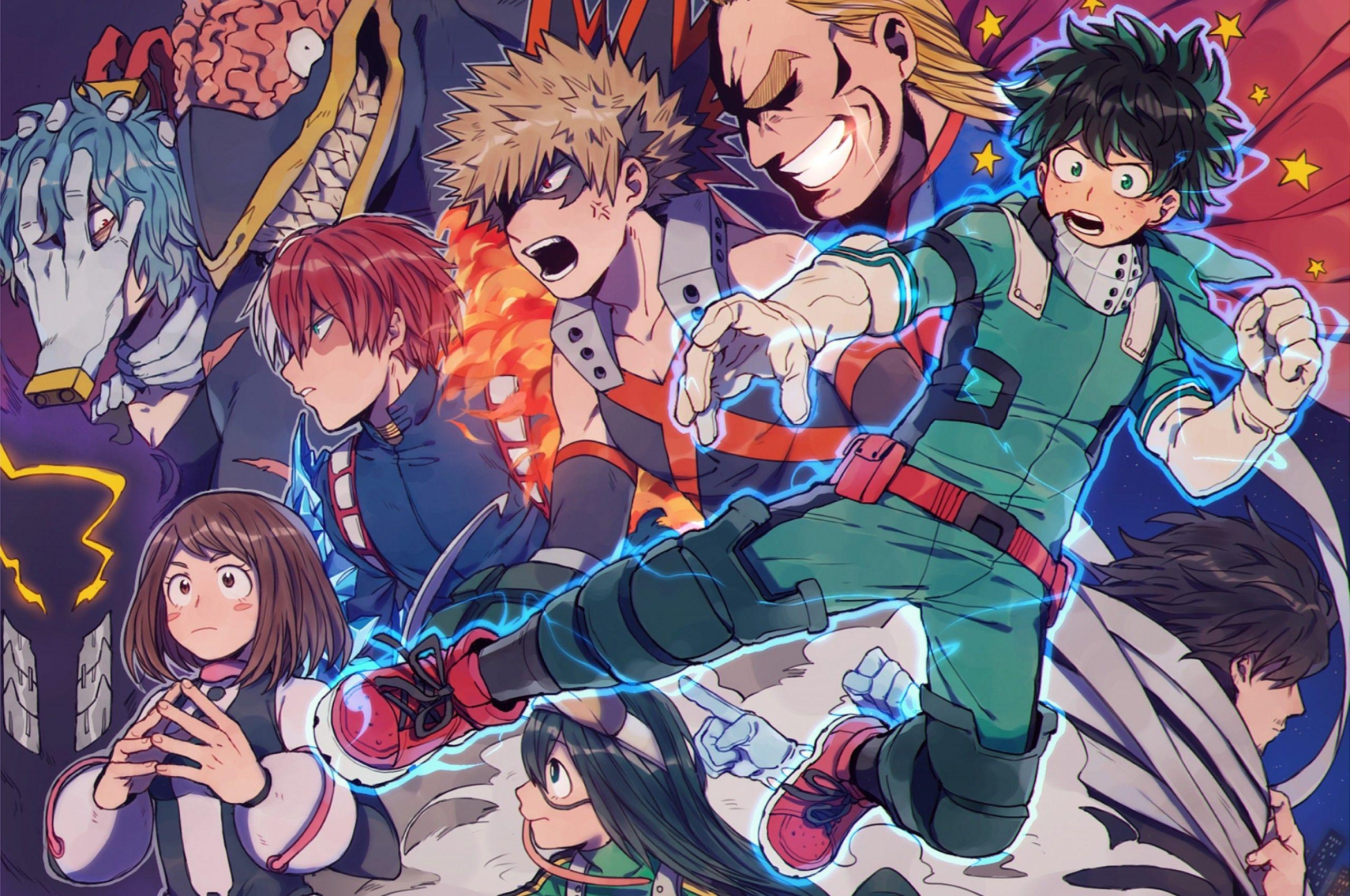 2560x1700 Download 2560x1700 Boku No Hero Academia, Midoriya Izuku, Bakugou