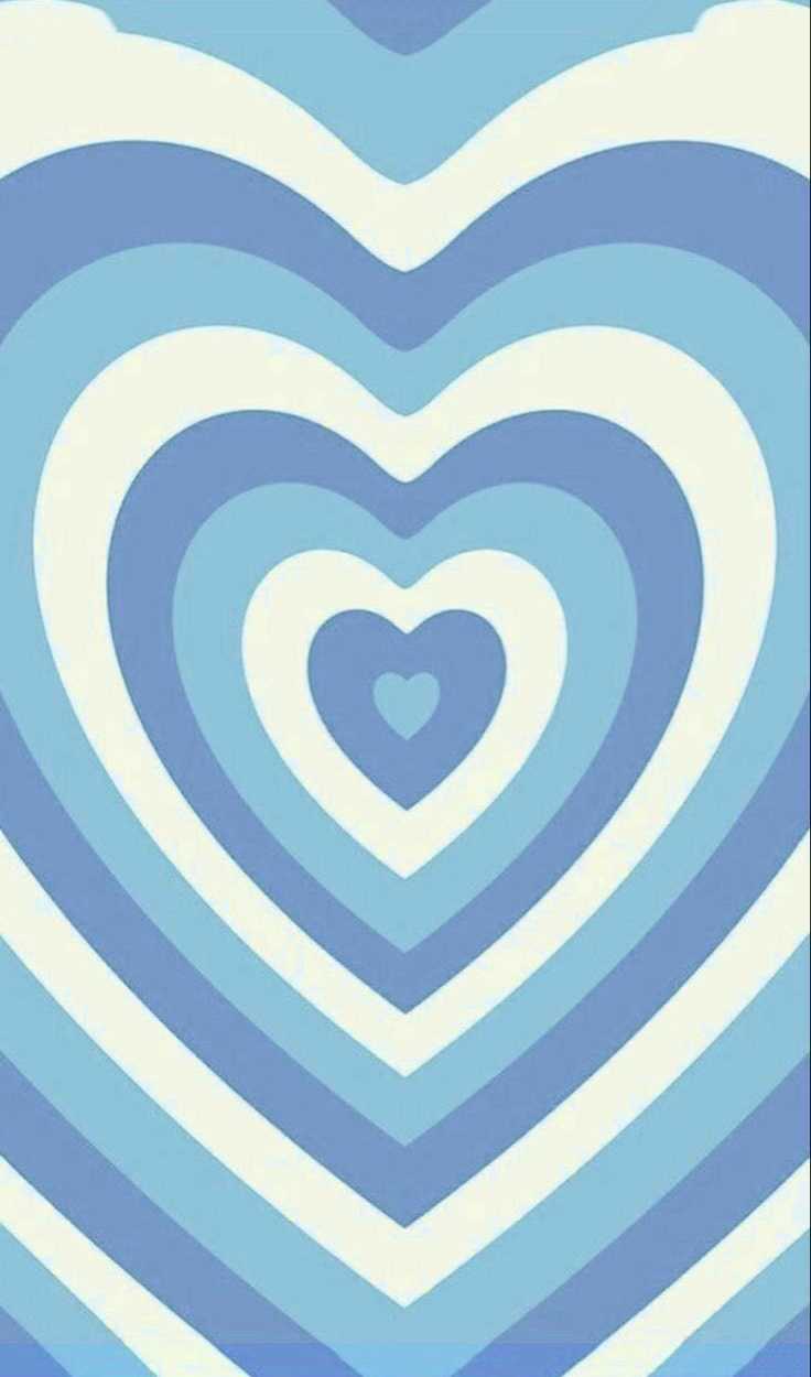 736x1250 Blue Heart Wallpaper