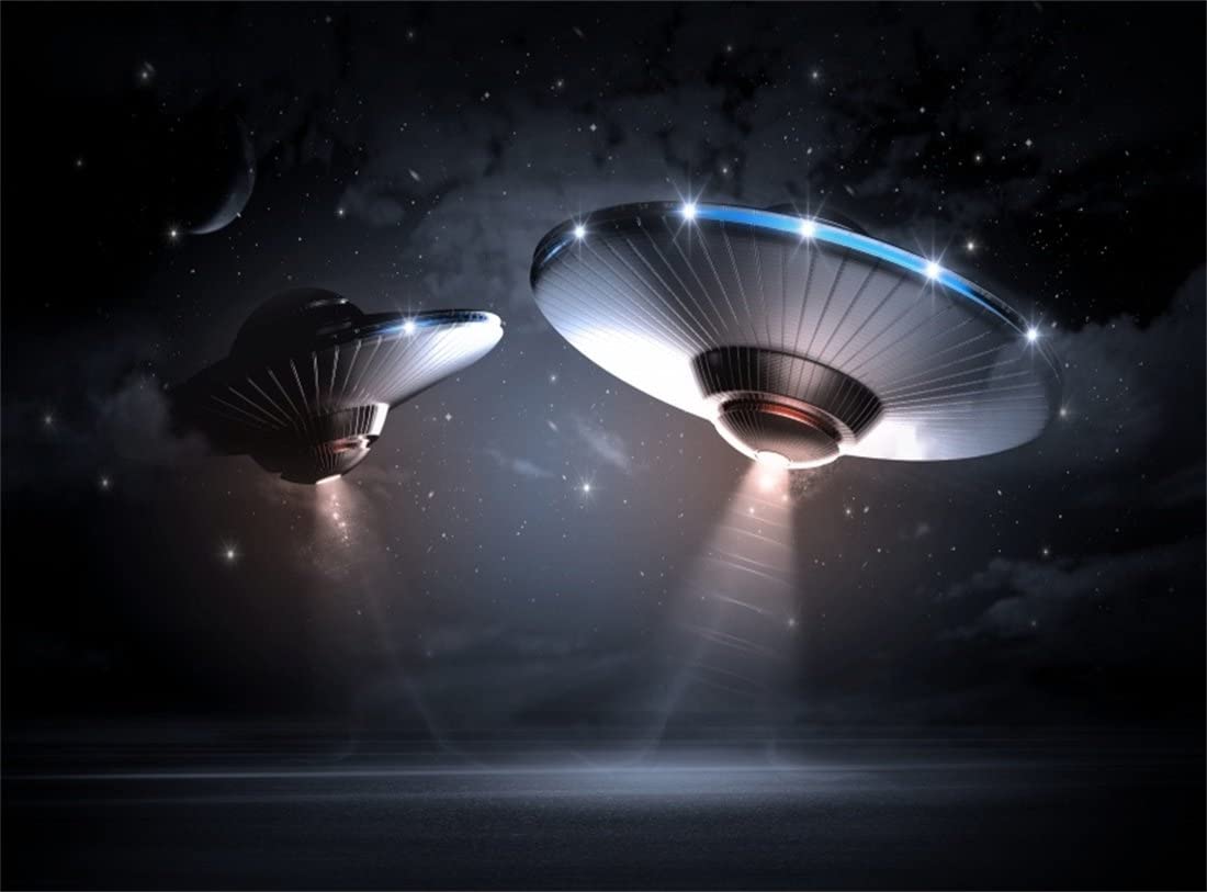 1100x813 Amazon.com : Leowefowa 7X5FT Boy UFO Themed Birthday Backdrop Alien Invade Earth Photography Background Children's Party Banner Children Kids UFO Party Decor Boy Room Decors Wallpaper Studio Photo Booth Props