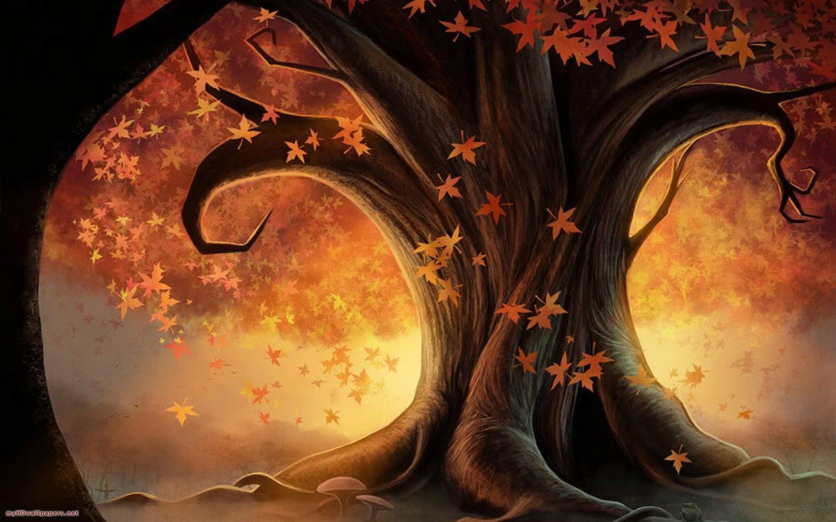 1680x1050 Cute Autumn Wallpaper