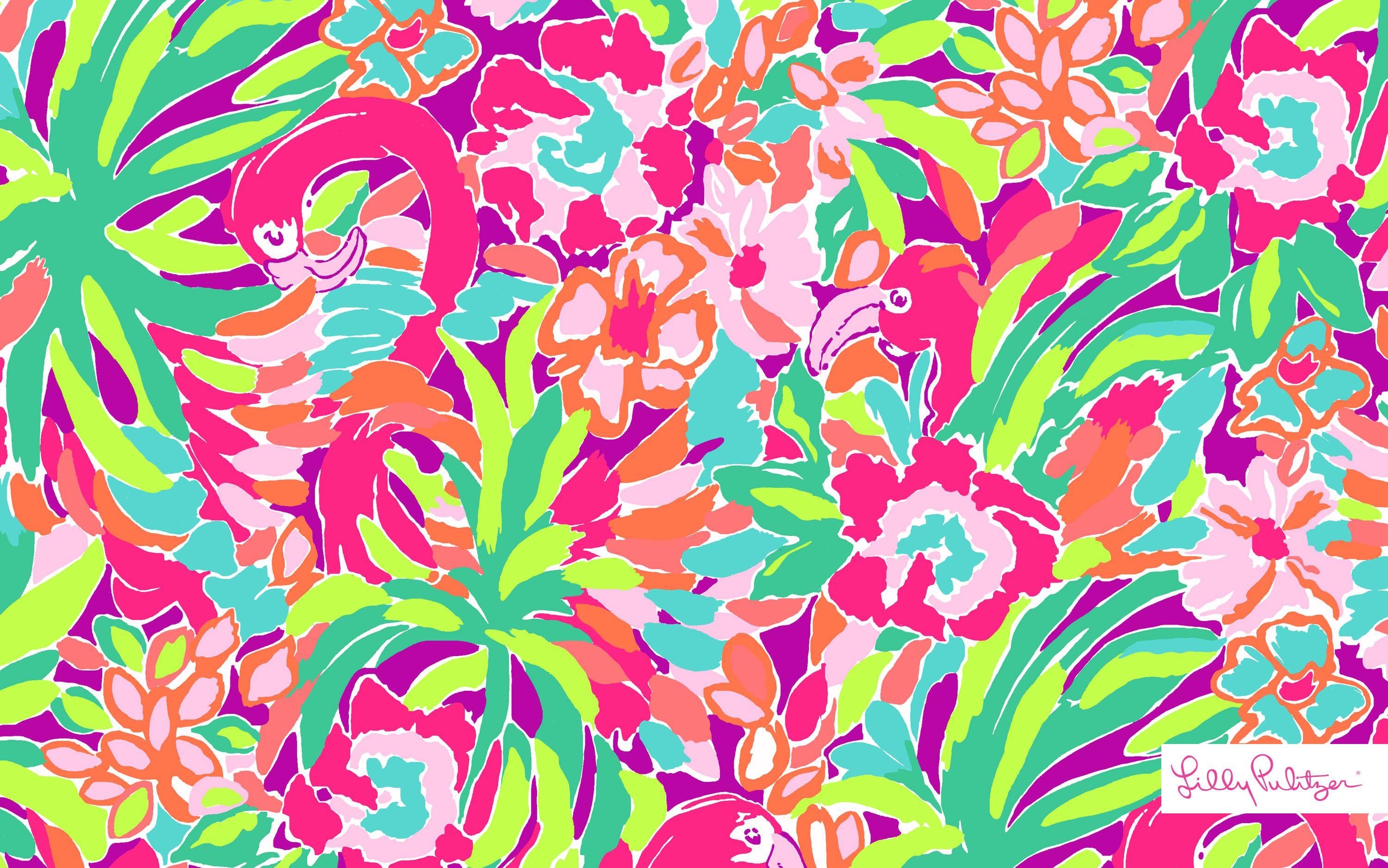3000x1876 Lilly Pulitzer Lulu Print- Wallpaper. Lilly pulitzer prints, Prints, Lilly prints
