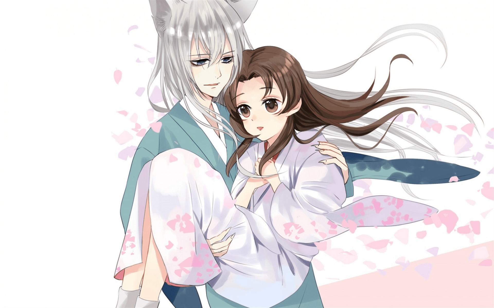 1920x1200 Download wallpaper Kamisama Hajimemashita, Tomoe, Nanami Momozono, main characters, art, japanese manga for desktop with resolution 1920x1200. High Quality HD picture wallpaper