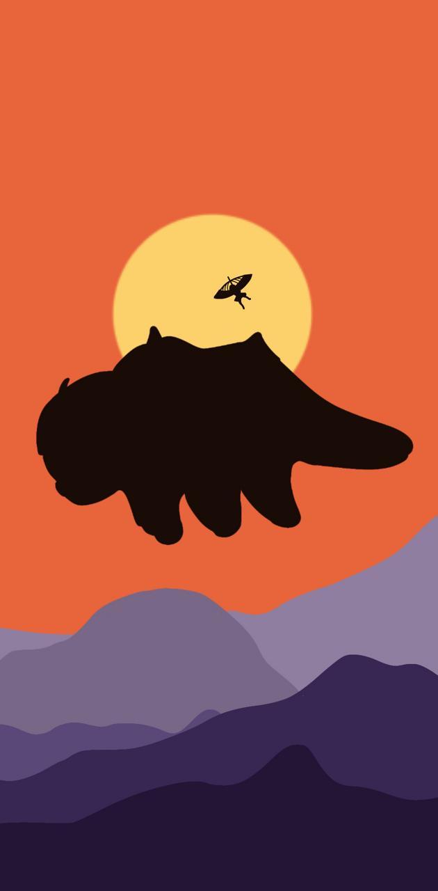 630x1280 Appa and Aang wallpaper