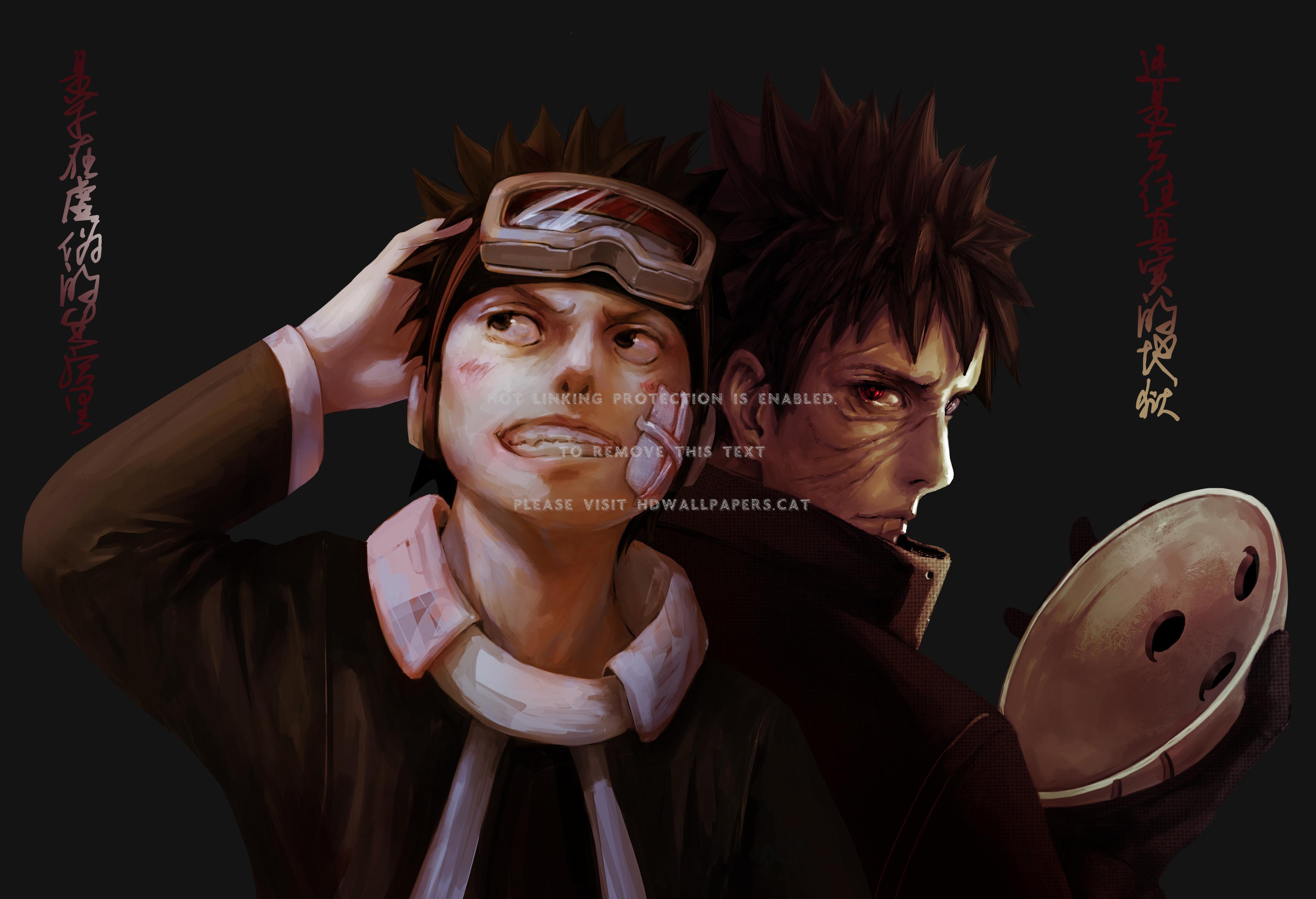 3429x2344 uchiha obito tobi mask masked akatsuki war