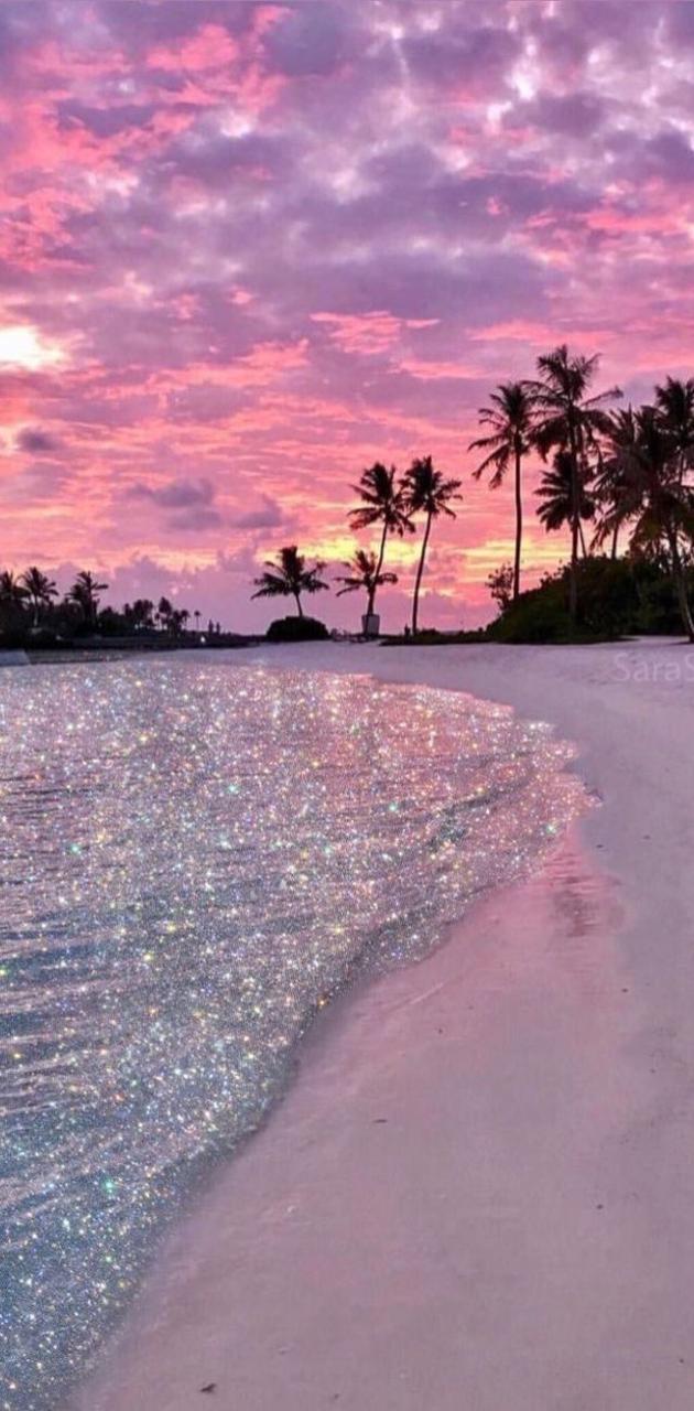 630x1280 Sunset beach wallpaper