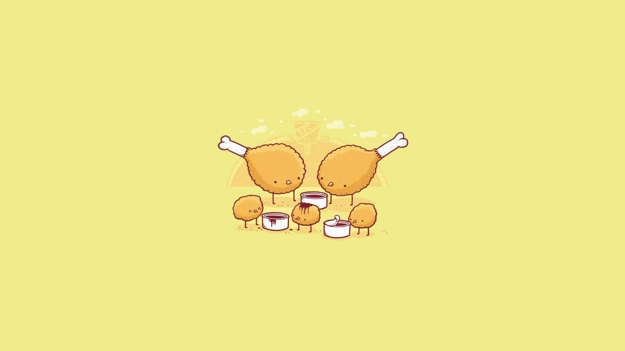 1244x700 Cute Chicken Wallpaper