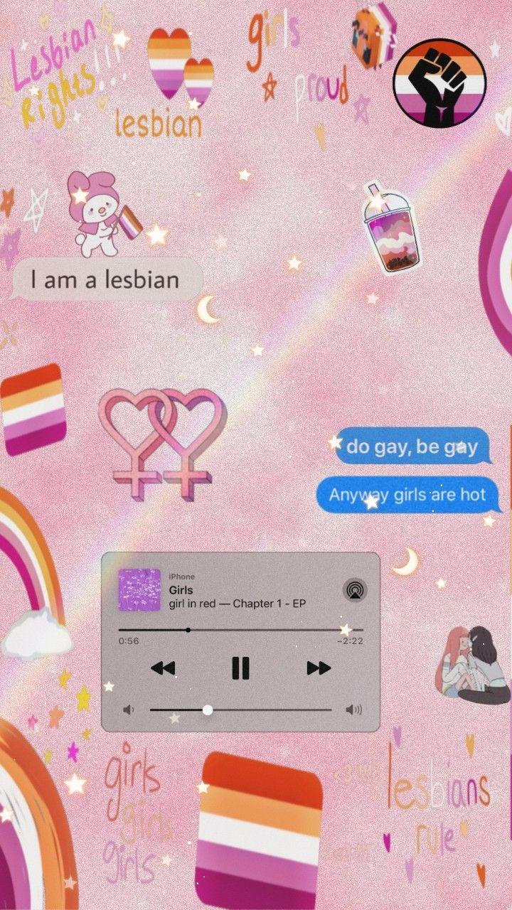 720x1280 Lesbian Aesthetic Pride Wallpaper