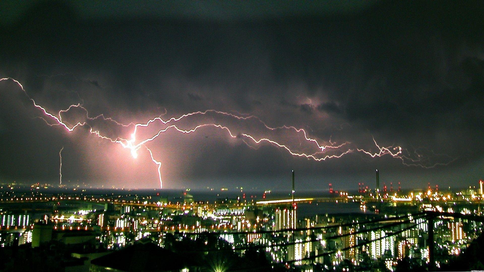 real lightning storm wallpaper