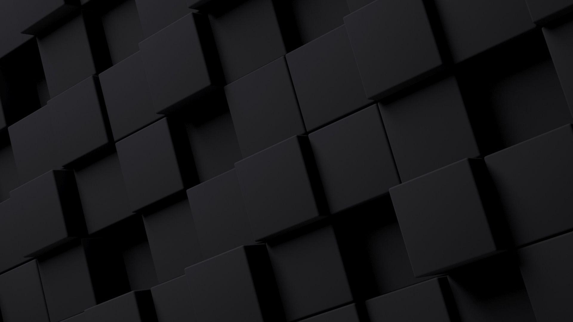 1920x1080 Black, pattern, dark cubes, abstract wallpaper, HD image, picture, background, ba787c